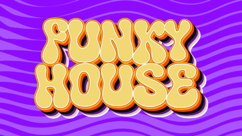 Funky House Retro Text Effect